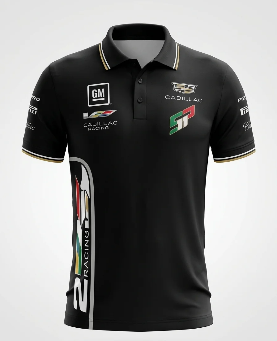 Playera Cadillac Racing Black Mx